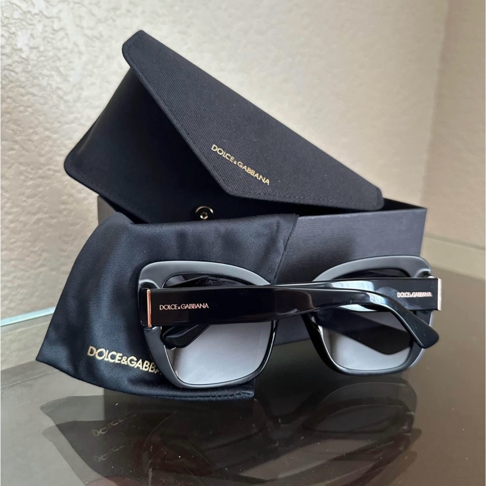 New Dolce & Gabbana Black Designer Sunglasses